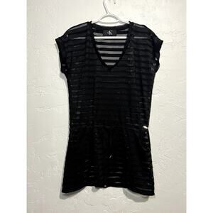 Calvin Klein swim coverup dress womens small travel vacation tropical beachy